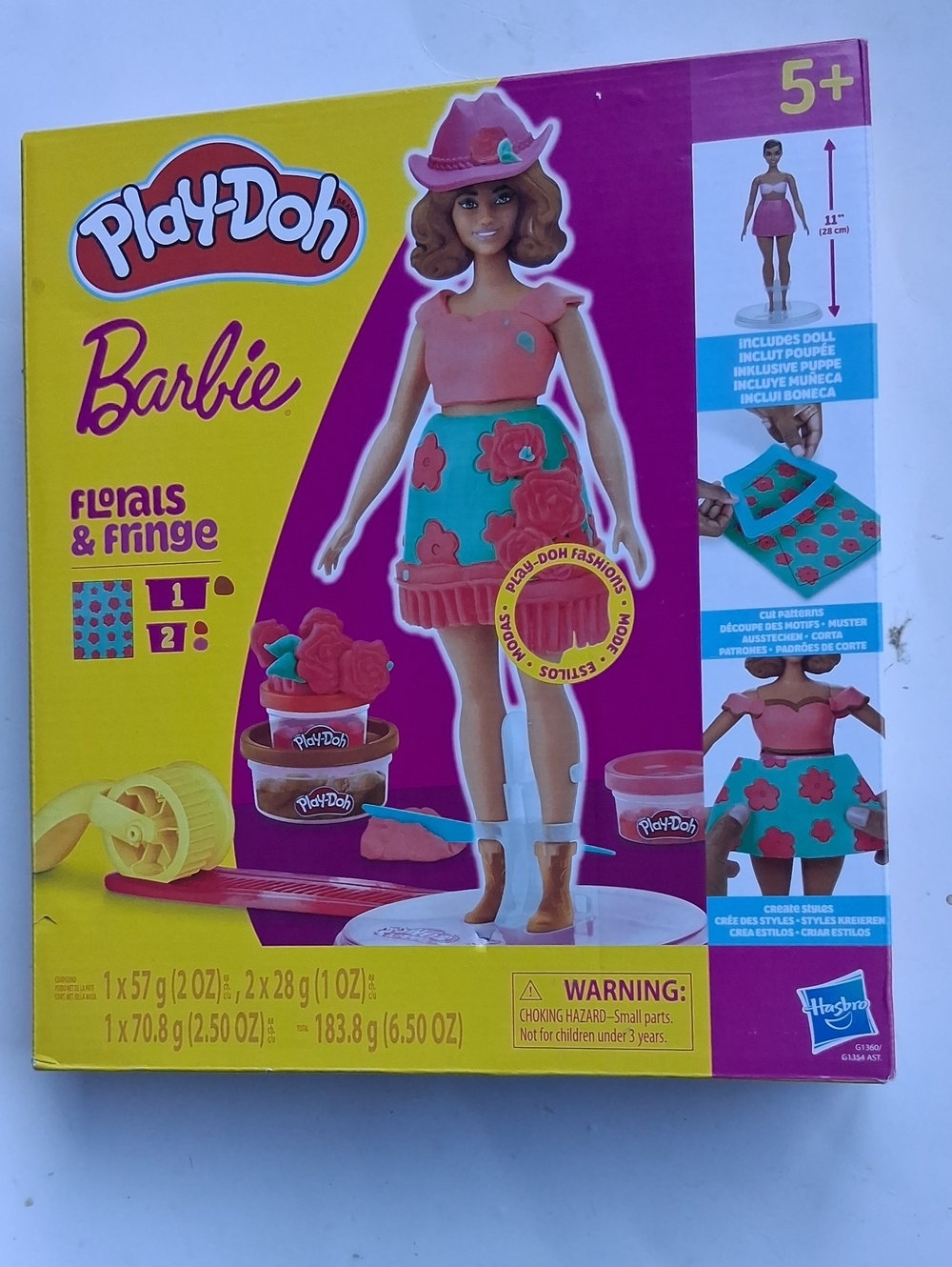 Barbie Play-Doh Floral & Fringe Fashion Set - Pink & Teal